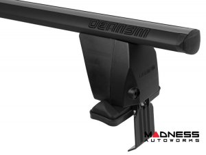 Alfa Romeo Giulia Roof Rack Cross Bars - for models w/o factory roof rails - Black 